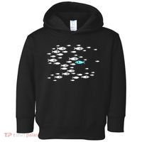 Fish Swim Against The Current In The Sea Toddler Hoodie thumb 0