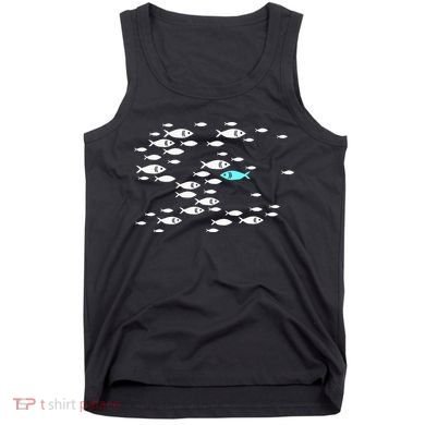 Fish Swim Against The Current In The Sea Tank Top