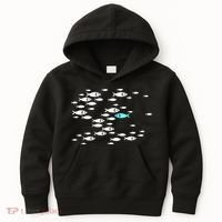 Fish Swim Against The Current In The Sea Kids Hoodie thumb 0