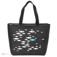 Fish Swim Against The Current In The Sea Tote Bag thumb 0