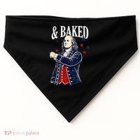 Funny Shake And Bake 4th Of July Couple Matching USA-Made Doggie Bandana thumb 0