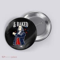Funny Shake And Bake 4th Of July Couple Matching Button thumb 0