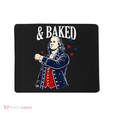Funny Shake And Bake 4th Of July Couple Matching Mousepad