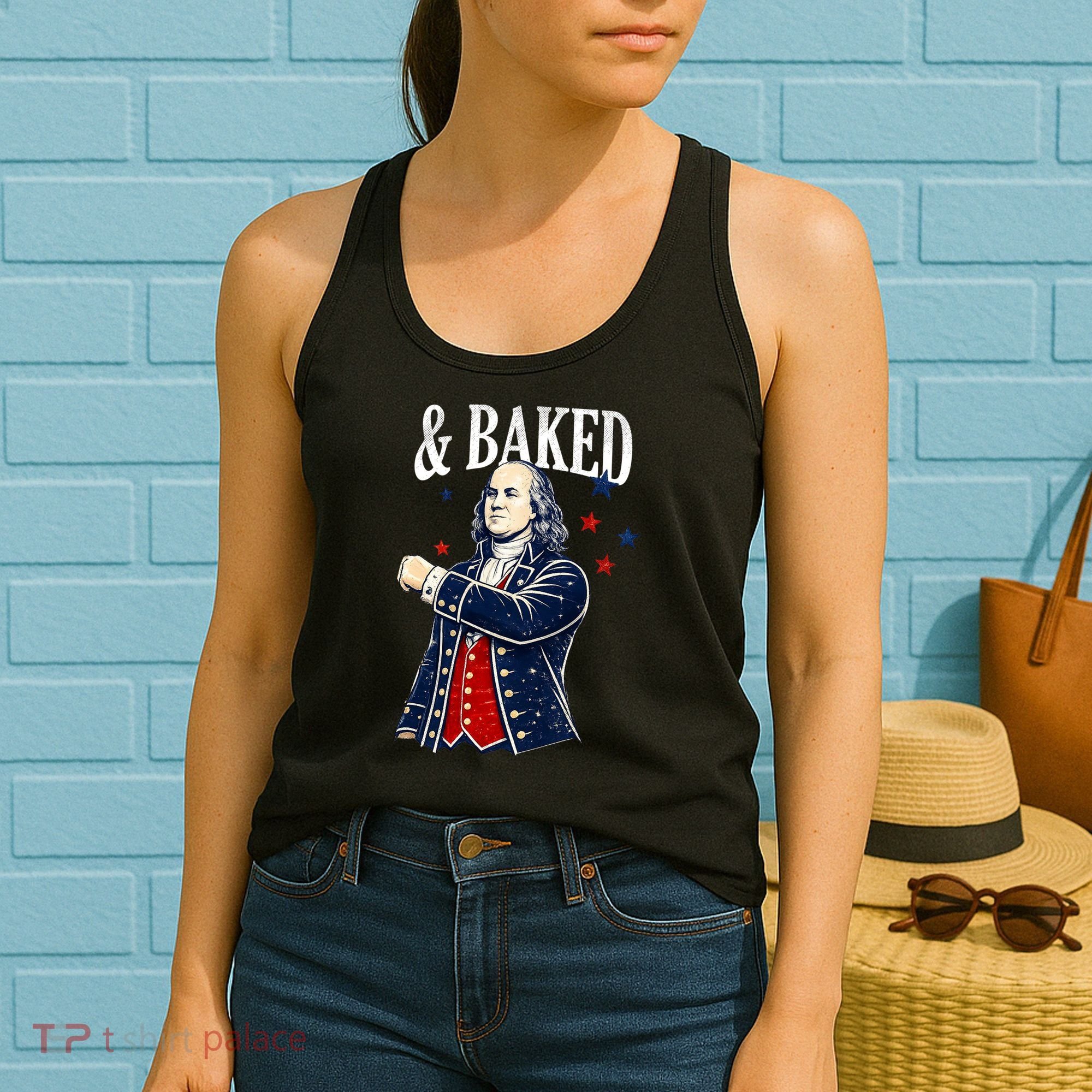 Funny Shake And Bake 4th Of July Couple Matching Women's Tank Top