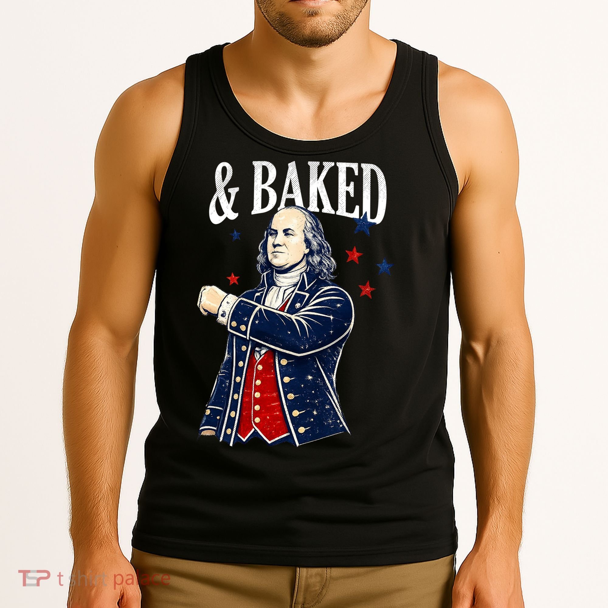 Funny Shake And Bake 4th Of July Couple Matching Tank Top