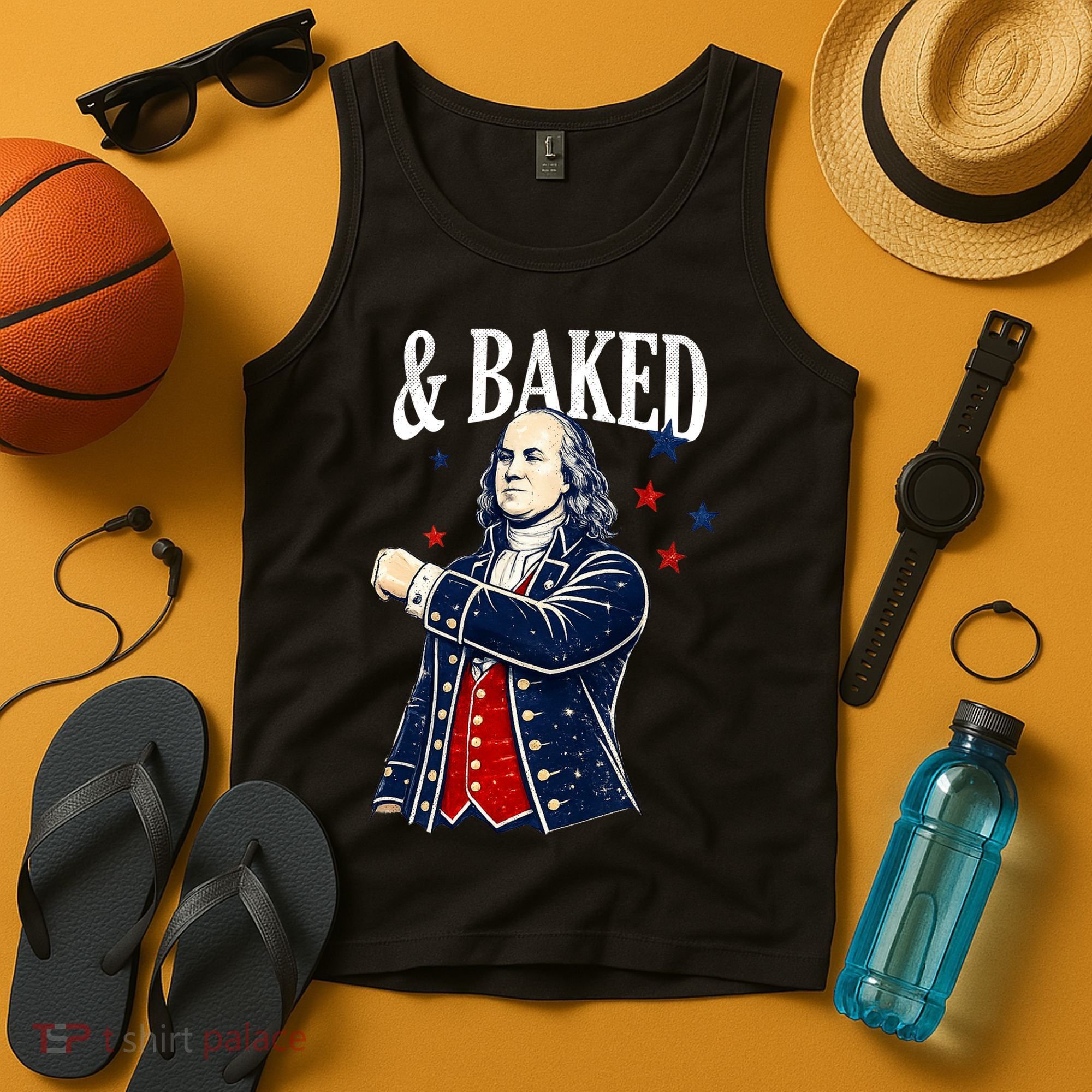 Funny Shake And Bake 4th Of July Couple Matching Tank Top