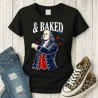 Funny Shake And Bake 4th Of July Couple Matching Women's T-Shirt thumb 3