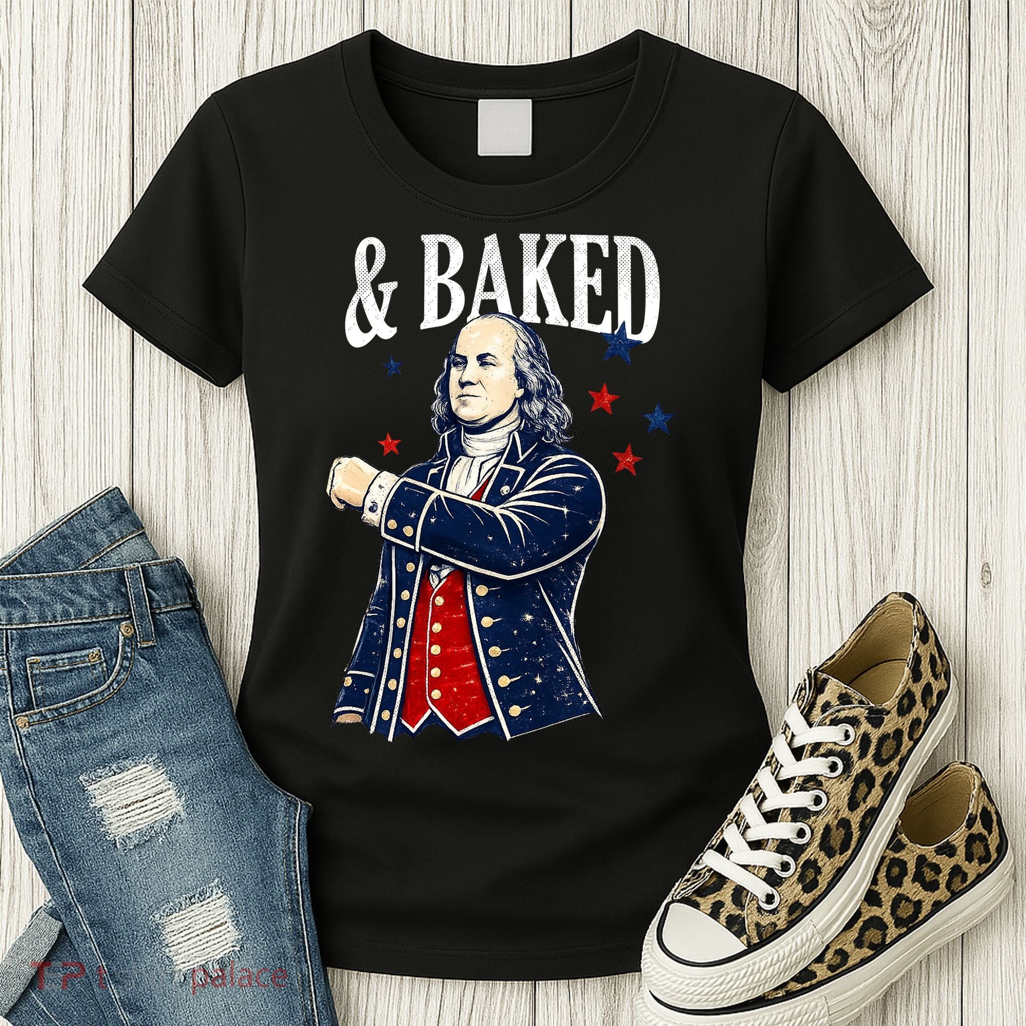 Funny Shake And Bake 4th Of July Couple Matching Women's T-Shirt