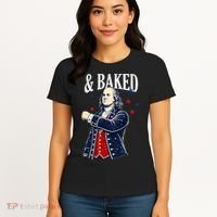 Funny Shake And Bake 4th Of July Couple Matching Women's T-Shirt thumb 4