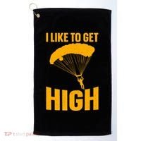 Funny Skydiving Art Skydive Skydiving Skydiver Gift Golf Towel thumb 0
