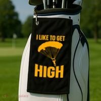 Funny Skydiving Art Skydive Skydiving Skydiver Gift Golf Towel thumb 2