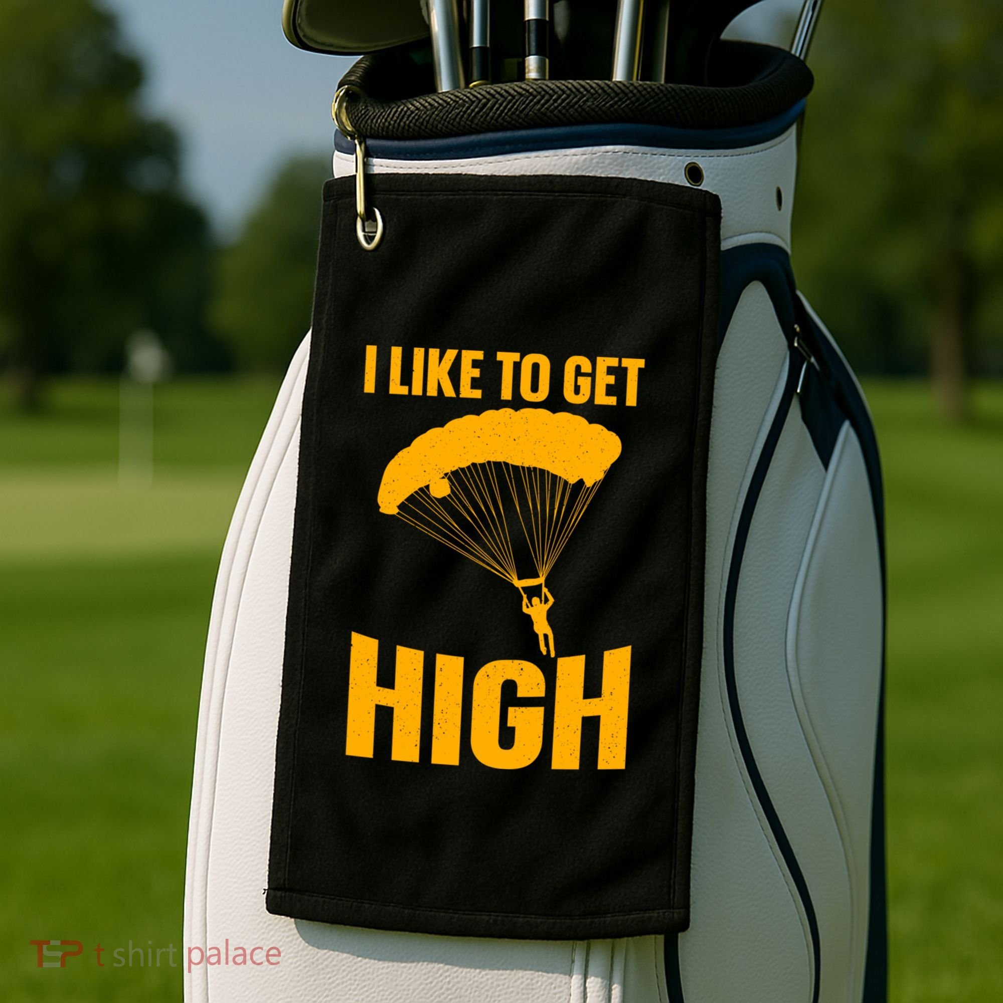 Funny Skydiving Art Skydive Skydiving Skydiver Gift Golf Towel