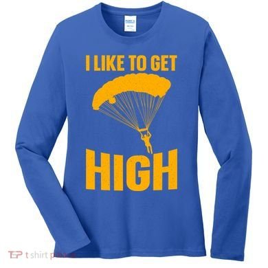 Funny Skydiving Art Skydive Skydiving Skydiver Gift Women's Long Sleeve Shirt