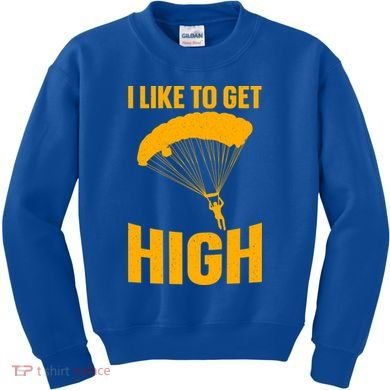 Funny Skydiving Art Skydive Skydiving Skydiver Gift Kids Sweatshirt