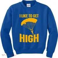 Funny Skydiving Art Skydive Skydiving Skydiver Gift Kids Sweatshirt thumb 0