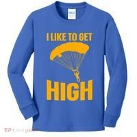 Funny Skydiving Art Skydive Skydiving Skydiver Gift Kids Long Sleeve Shirt thumb 0