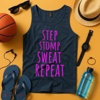 Funny Step Aerobics I love Step Aerobic Step Aerobics Tank Top thumb 4
