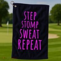 Funny Step Aerobics I love Step Aerobic Step Aerobics Golf Towel thumb 1