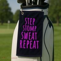 Funny Step Aerobics I love Step Aerobic Step Aerobics Golf Towel thumb 2