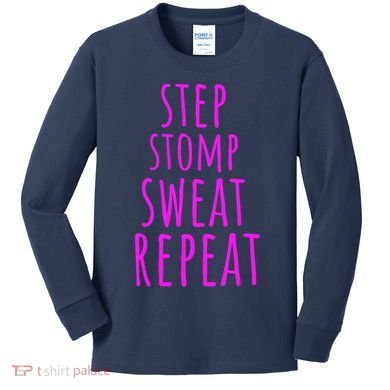 Funny Step Aerobics I love Step Aerobic Step Aerobics Kids Long Sleeve Shirt