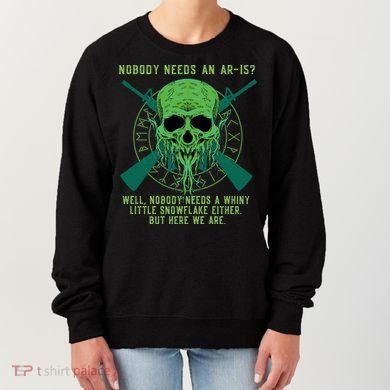 Funny Second Amendment Gun Rights Anti Woke MAGA Conservative Women's Sweatshirt
