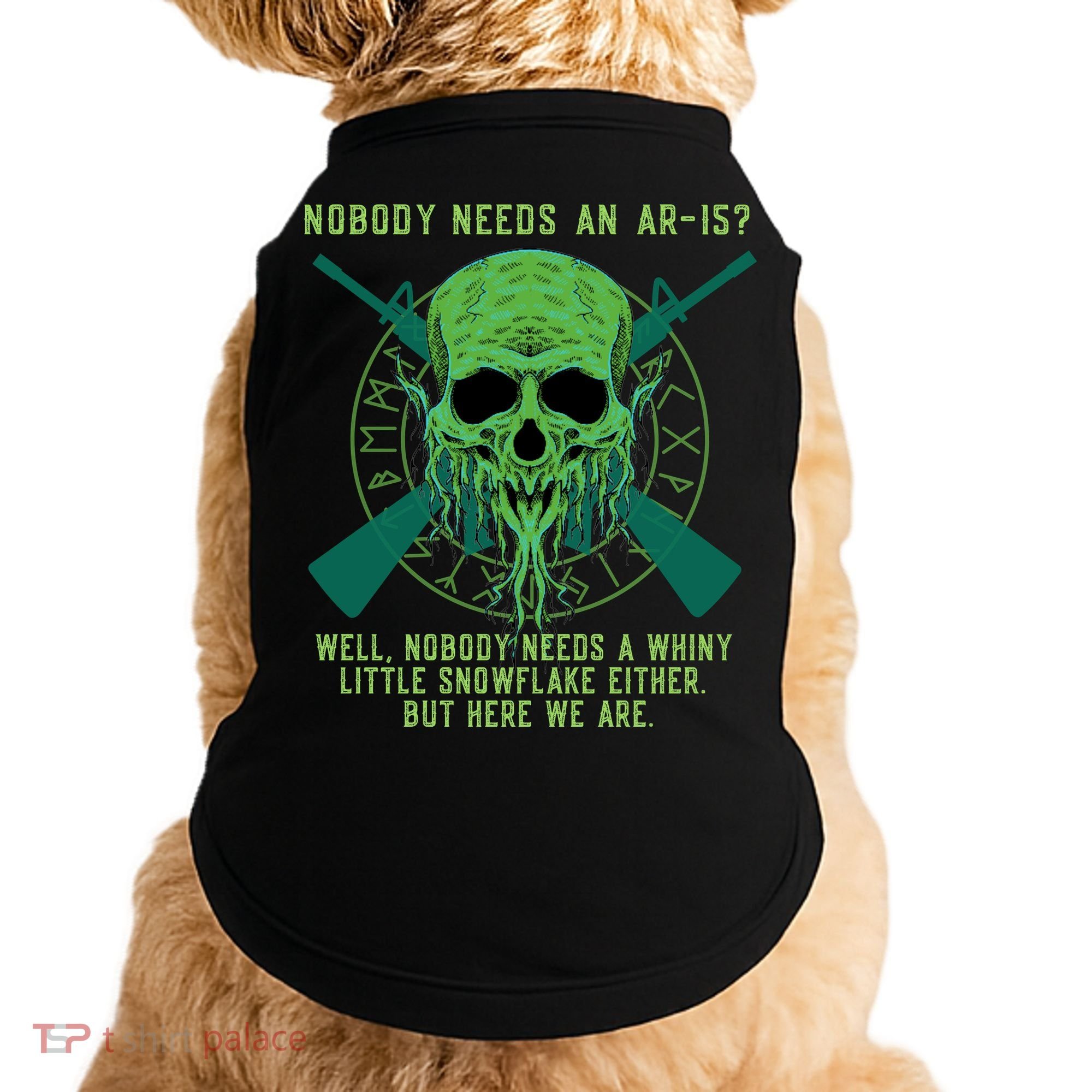 Funny Second Amendment Gun Rights Anti Woke MAGA Conservative Doggie Tank