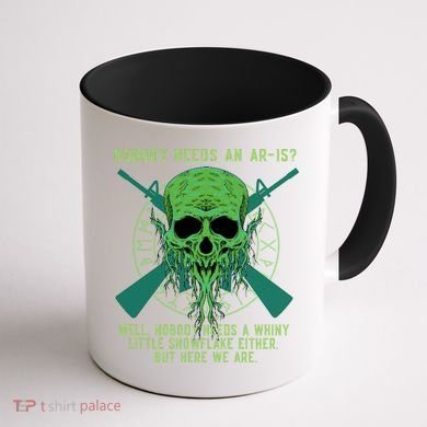 Funny Second Amendment Gun Rights Anti Woke MAGA Conservative Coffee Mug back