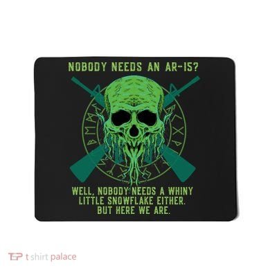 Funny Second Amendment Gun Rights Anti Woke MAGA Conservative Mousepad