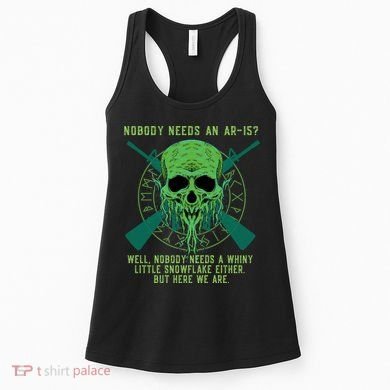 Funny Second Amendment Gun Rights Anti Woke MAGA Conservative Women's Tank Top