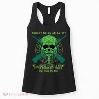 Funny Second Amendment Gun Rights Anti Woke MAGA Conservative Women's Tank Top thumb 0