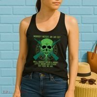 Funny Second Amendment Gun Rights Anti Woke MAGA Conservative Women's Tank Top thumb 2