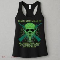 Funny Second Amendment Gun Rights Anti Woke MAGA Conservative Women's Tank Top thumb 3