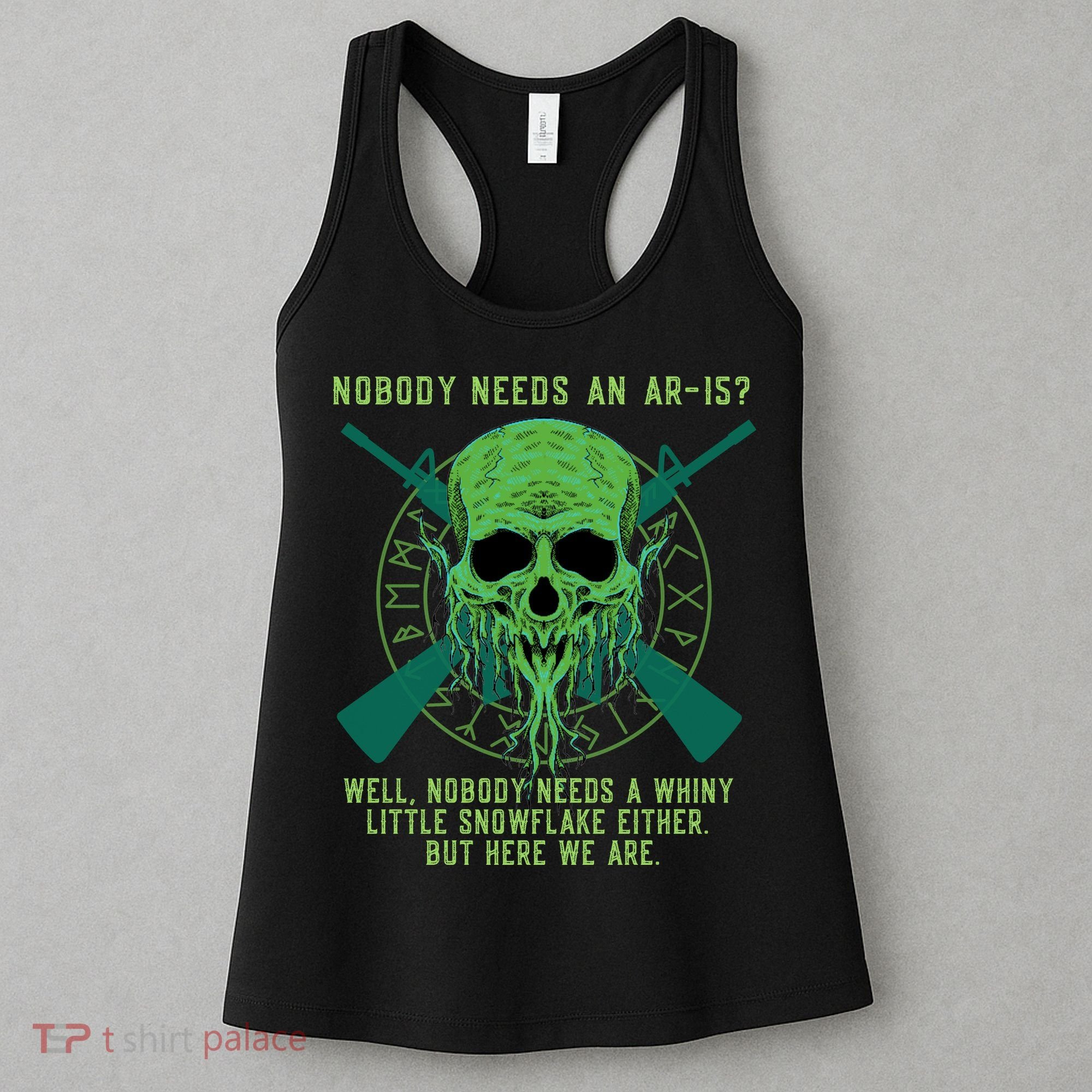 Funny Second Amendment Gun Rights Anti Woke MAGA Conservative Women's Tank Top