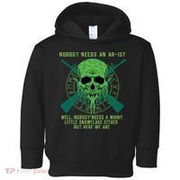 Funny Second Amendment Gun Rights Anti Woke MAGA Conservative Toddler Hoodie thumb 0