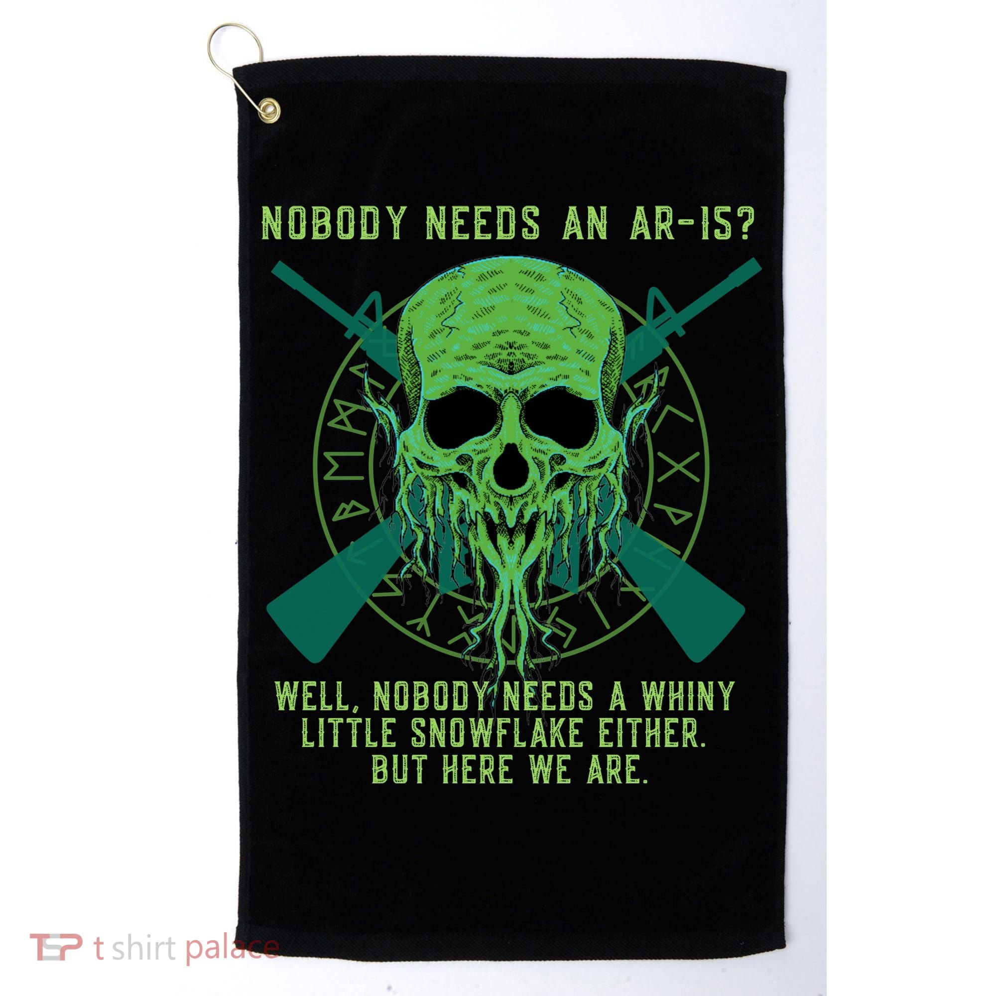 Funny Second Amendment Gun Rights Anti Woke MAGA Conservative Golf Towel