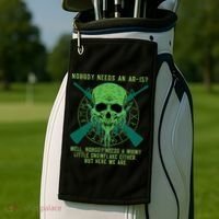 Funny Second Amendment Gun Rights Anti Woke MAGA Conservative Golf Towel thumb 2