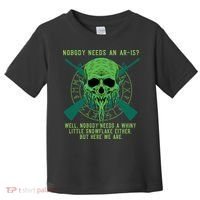 Funny Second Amendment Gun Rights Anti Woke MAGA Conservative Toddler T-Shirt thumb 0