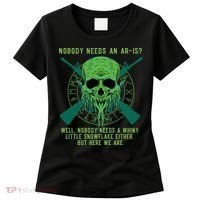Funny Second Amendment Gun Rights Anti Woke MAGA Conservative Women's T-Shirt thumb 0