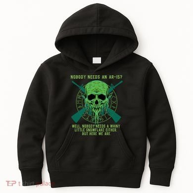 Funny Second Amendment Gun Rights Anti Woke MAGA Conservative Kids Hoodie