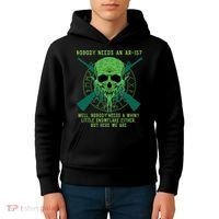 Funny Second Amendment Gun Rights Anti Woke MAGA Conservative Kids Hoodie thumb 4
