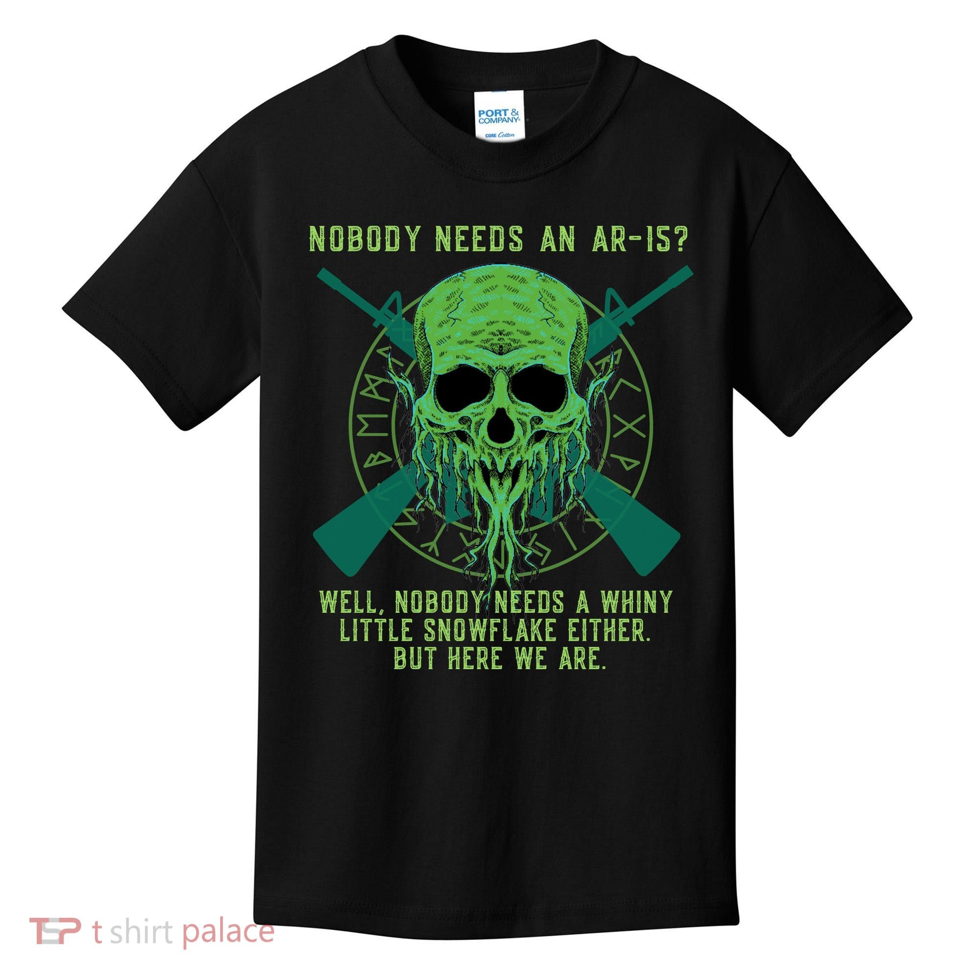 Funny Second Amendment Gun Rights Anti Woke MAGA Conservative Kids T-Shirt