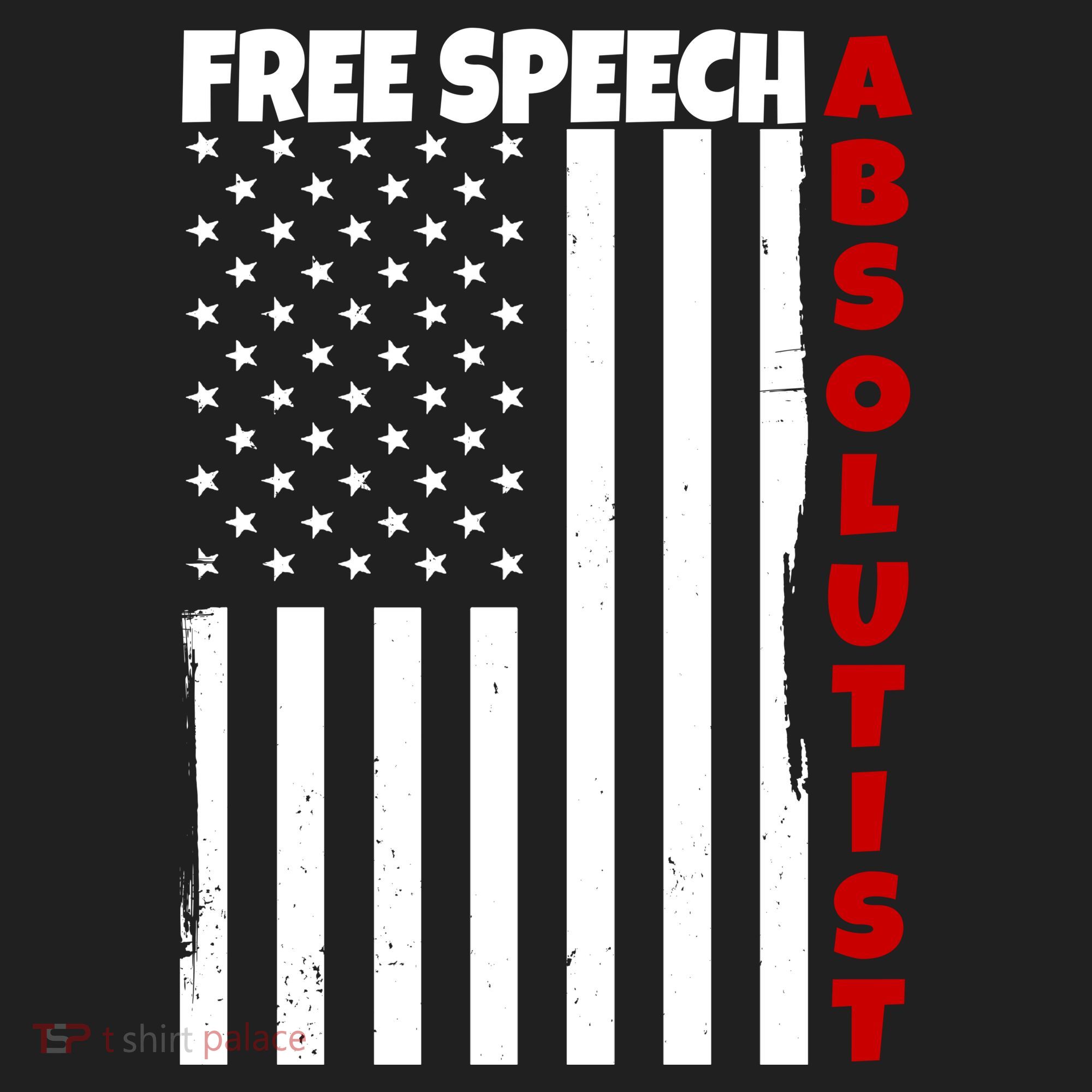 Free Speech Absolutist American Flag Women's Sweatshirt