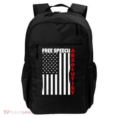 Free Speech Absolutist American Flag Backpack