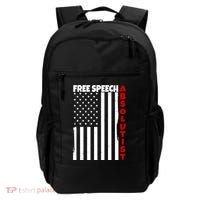 Free Speech Absolutist American Flag Backpack thumb 0