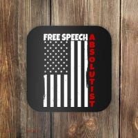 Free Speech Absolutist American Flag Coaster thumb 0