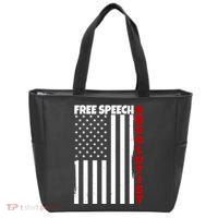 Free Speech Absolutist American Flag Tote Bag thumb 0