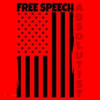 Free Speech Absolutist American Flag Santa Hat thumb 1