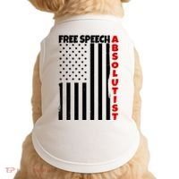 Free Speech Absolutist American Flag Doggie Tank thumb 0