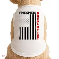 Free Speech Absolutist American Flag Doggie Tank thumb 0