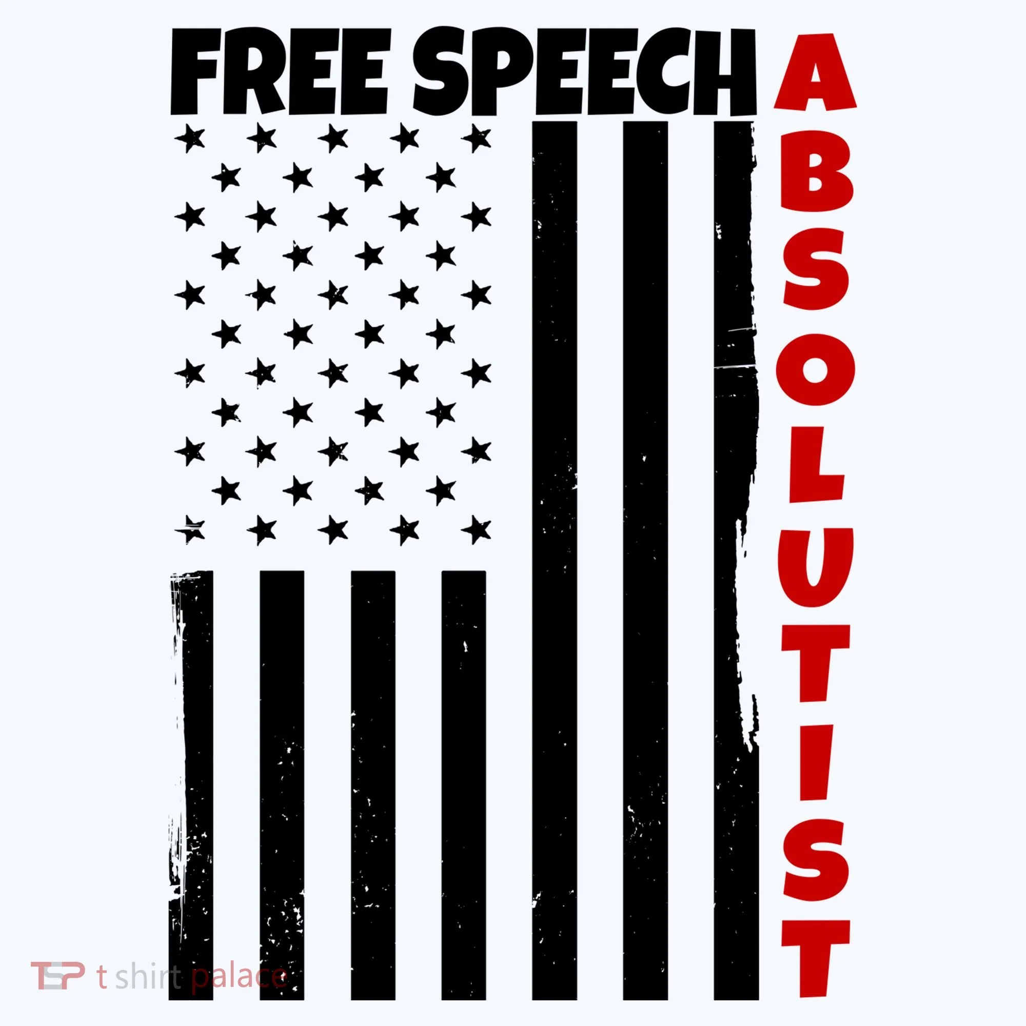 Free Speech Absolutist American Flag Doggie Tank